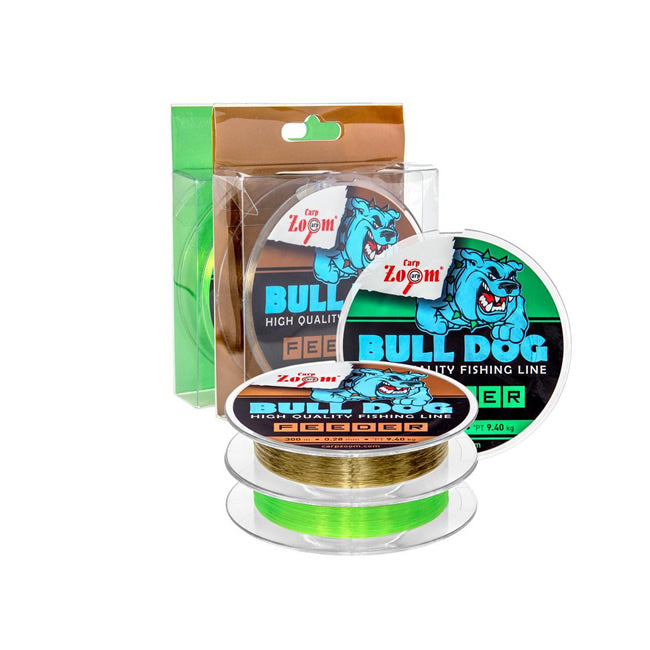 FIR MONOFILAMENT CARPZOOM BULL-DOG FEEDER 300m 0.22mm 6.4kg Brown