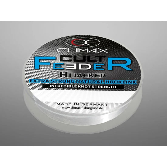 Fir Monofilament Climax Cult Feeder Hijacker Natural Hooklink 25m 0.20mm 3.6kg