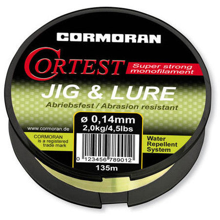 FIR MONOFILAMENT CORMORAN CORTEST JIG LURE FLUO 018MM/3,2KG/135M