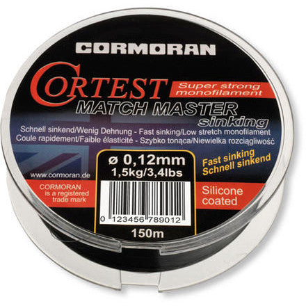 FIR MONOFILAMENT CORMORAN CORTEST MATCH MASTER 014MM/2,0KG/150M