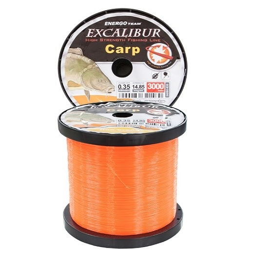 FIR MONOFILAMENT ENERGOTEAM EXCALIBUR CARP FLUO ORANGE 0.35MM 3000M