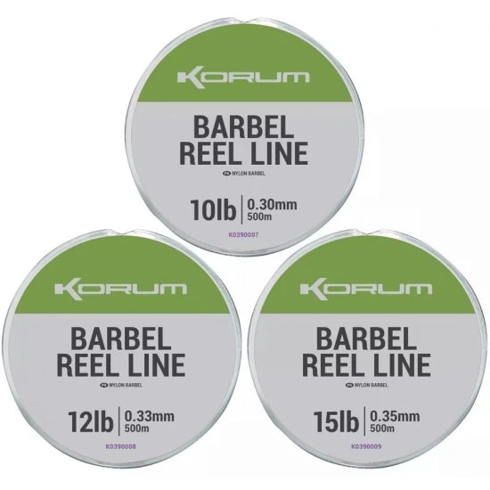 Fir Monofilament Korum Barbel Reel Line 0.35mm 6.80kg 500m