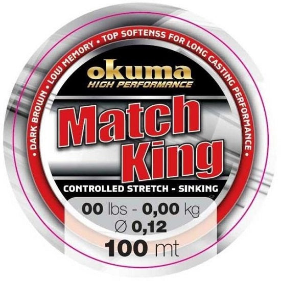 FIR MONOFILAMENT OKUMA MATCH KING 012MM/1,2KG/100M