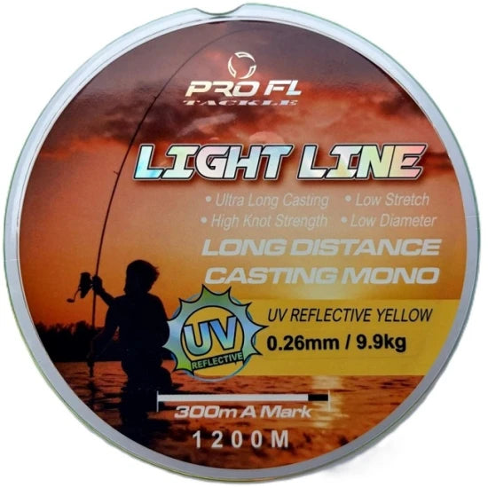 Fir Monofilament Pro Fl Fuo Light Line 1200m 0.20mm