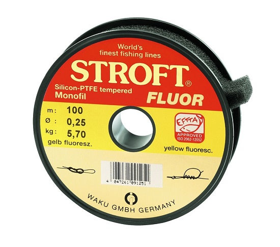 FIR MONOFILAMENT STROFT COLOR GALBEN FLUO 018MM/3,1KG/100M