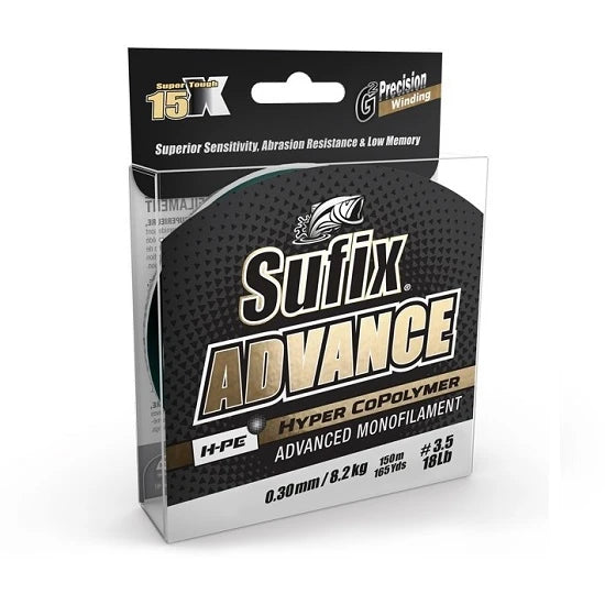 Fir Monofilament Sufix Advance Clear 150m 0.16mm 2.9kg