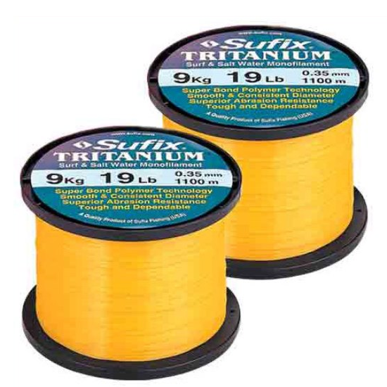 FIR MONOFILAMENT SUFIX TRITANIUM 0.20mm 2.7kg 1000m Neon Gold