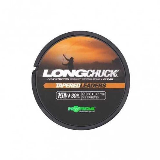 Fir Monofilament Conic Korda Leader Longchuck 0.30-0.47mm, 10x5m/50m