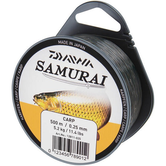 FIR Monofilament DAIWA SAMURAI CARP BROWN 030MM 7.2KG 450M