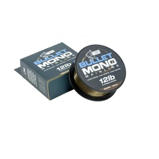 Fir Nash Monofilament Bullet Green, 0.33mm, 12lb/5.40kg