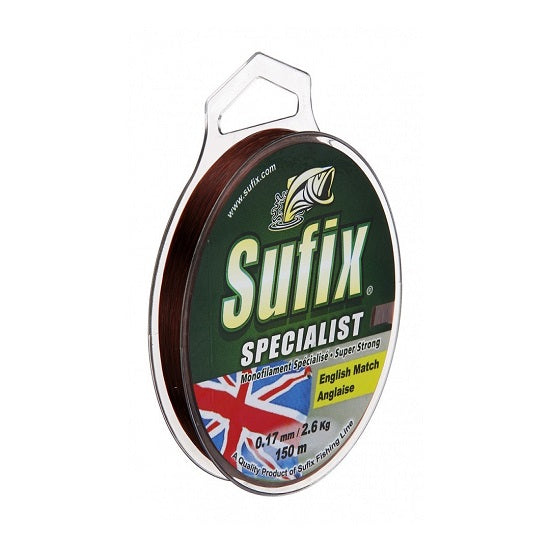 FIR SUFIX MONOFILAMENT SPECIALIST ENGLISH MATCH BURGUNDY 150M 0.13MM