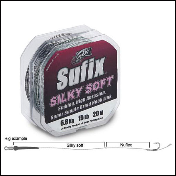 FIR SUFIX SILKY SOFT 20M 15LB/CLAY GRAY