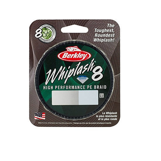 FIR TEXTIL BERKLEY WHIIPLASH 8 GREEN 0.10 MM 2000 M