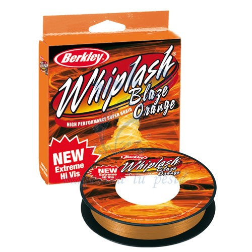 FIR TEXTIL BERKLEY WHIPLASH NEW BLAZE ORANGE 0.10MM/110MT/14.1KG