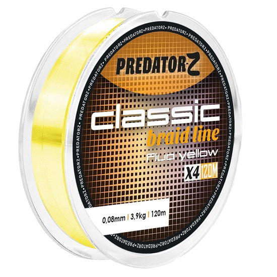 FIR TEXTIL CARP ZOOM CLASSIC BRAID 120m 0.10mm 4.5kg Galben Fluo