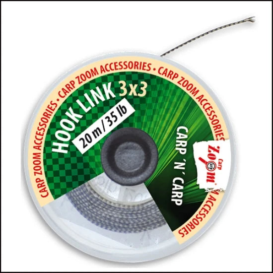 Fir Textil Carp Zoom Hooklink 3x3 Maro 35lb 20m