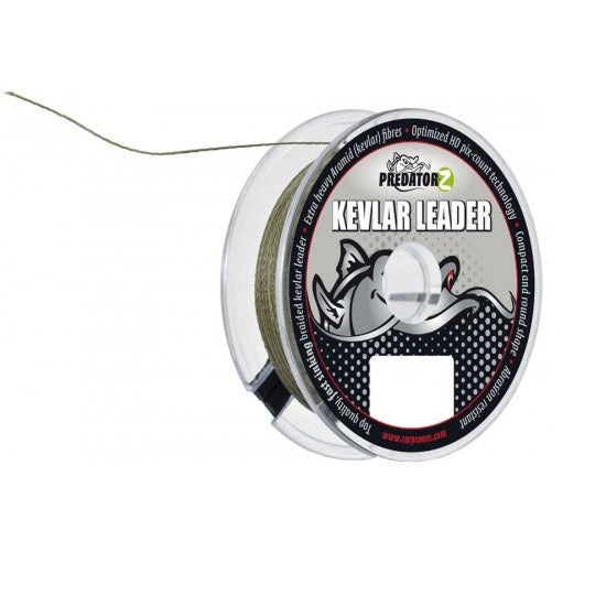 FIR TEXTIL CARP ZOOM LEADER PREDATOR Z KEVLAR 20M / 0.24MM / 15KG VERDE