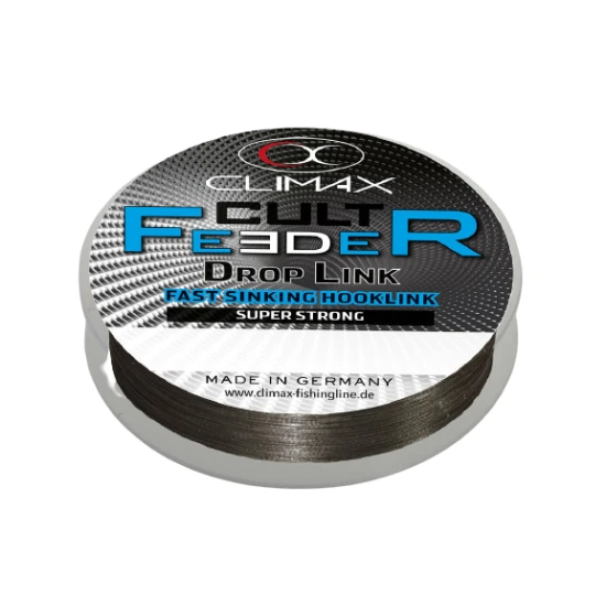 Fir Textil Climax Cult Fast Sinking Feeder Droplink 10m Dark Grey 0.12mm 5.0kg