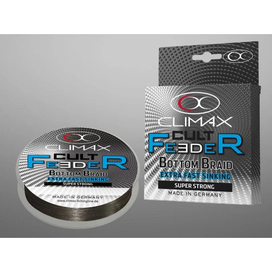 Fir Textil Climax Cult Feeder Bottom Braid 110m Dark Grey 0.18mm 9.5kg