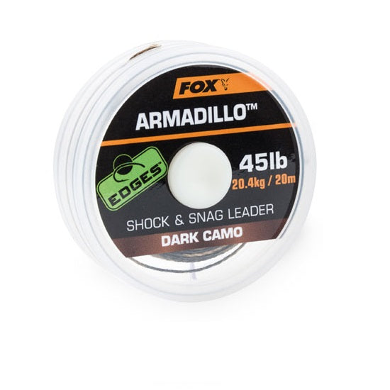 FIR TEXTIL FOX ARMADILLO SHOCK AND SNAG LEADER DARK CAMO 30LB 20MT