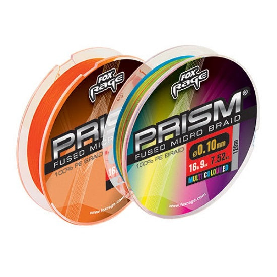FIR TEXTIL FOX RAGE PRISM FUSED BRAID 0.10MM 120MT MULTICOLOR