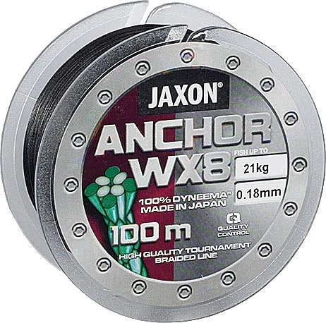 FIR TEXTIL JAXON ANCHOR PE WX8 100m 0.15mm Negru