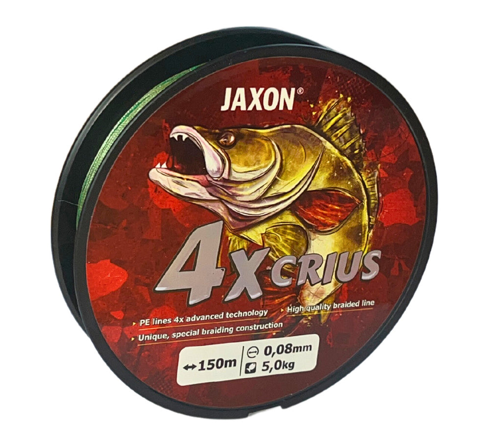 FIR TEXTIL JAXON CRIUS X4, DARK GREEN, 0.10mm, 7kg, 150M