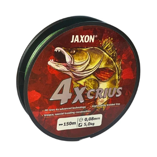 Fir Textil Jaxon Crius X4, Dark Green, 0.12mm, 10kg, 150m