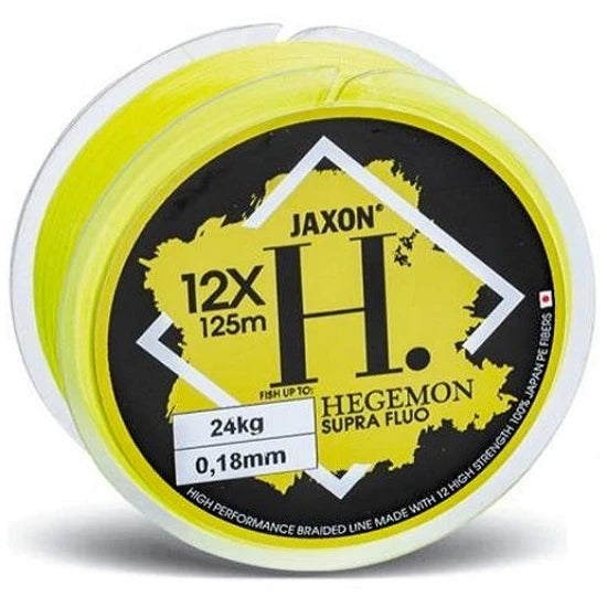 Fir Textil Jaxon Hegemon Supra 12x Fluo 125m 0.14mm 16kg