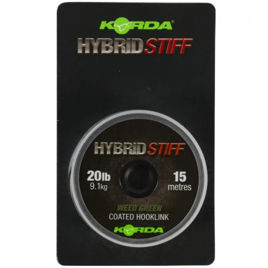 Fir Textil Korda Cu Camasa Stiff Hybrid Coated Braid 20lbs Weed Green 15m