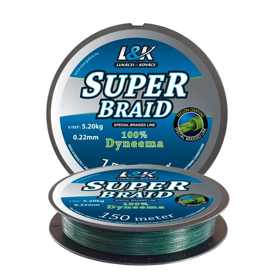 FIR TEXTIL L&amp;K SUPER BRAID 150M 0.08mm 7.00kg
