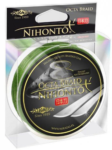 FIR TEXTIL MIKADO NIHONTO OCTA BRAID VERDE 150m 0.12mm 8.9kg