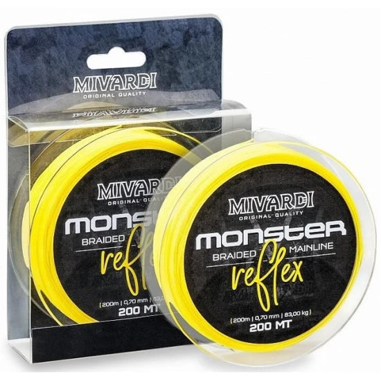 Fir Textil Mivardi Monster Reflex Yellow Catfish Braid 200m  0.60mm  72kg