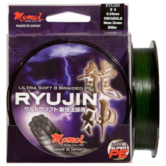 Fir Textil Momoi Ryujin Pe Braided Moss Green 0.30mm/27kg/300m