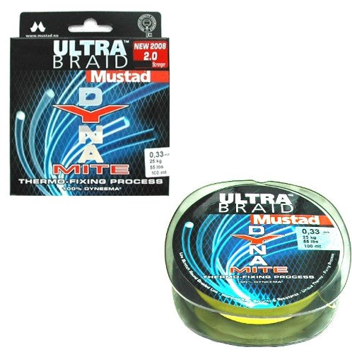 FIR TEXTIL MUSTAD ULTRA BRAID GALBEN 040MM/30,0KG/100M
