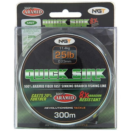 FIR TEXTIL NGT QUICK SINK MOSS GREEN 0.23MM/300M