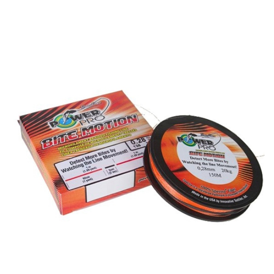 FIR TEXTIL POWER PRO 150MT BITE MOTION 0,15MM  9KG ORANGE