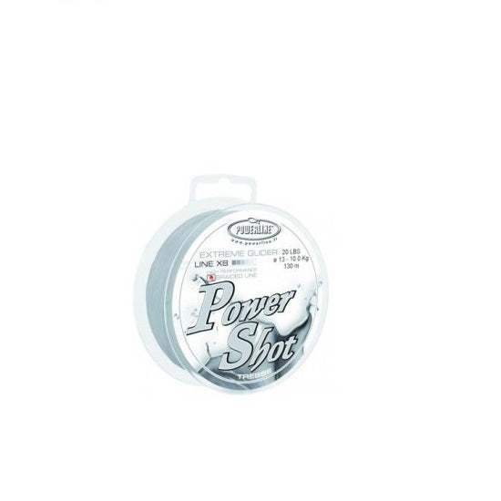 FIR TEXTIL POWERLINE POWER SHOT WHITE 0.11MM / 130MT / 15LBS