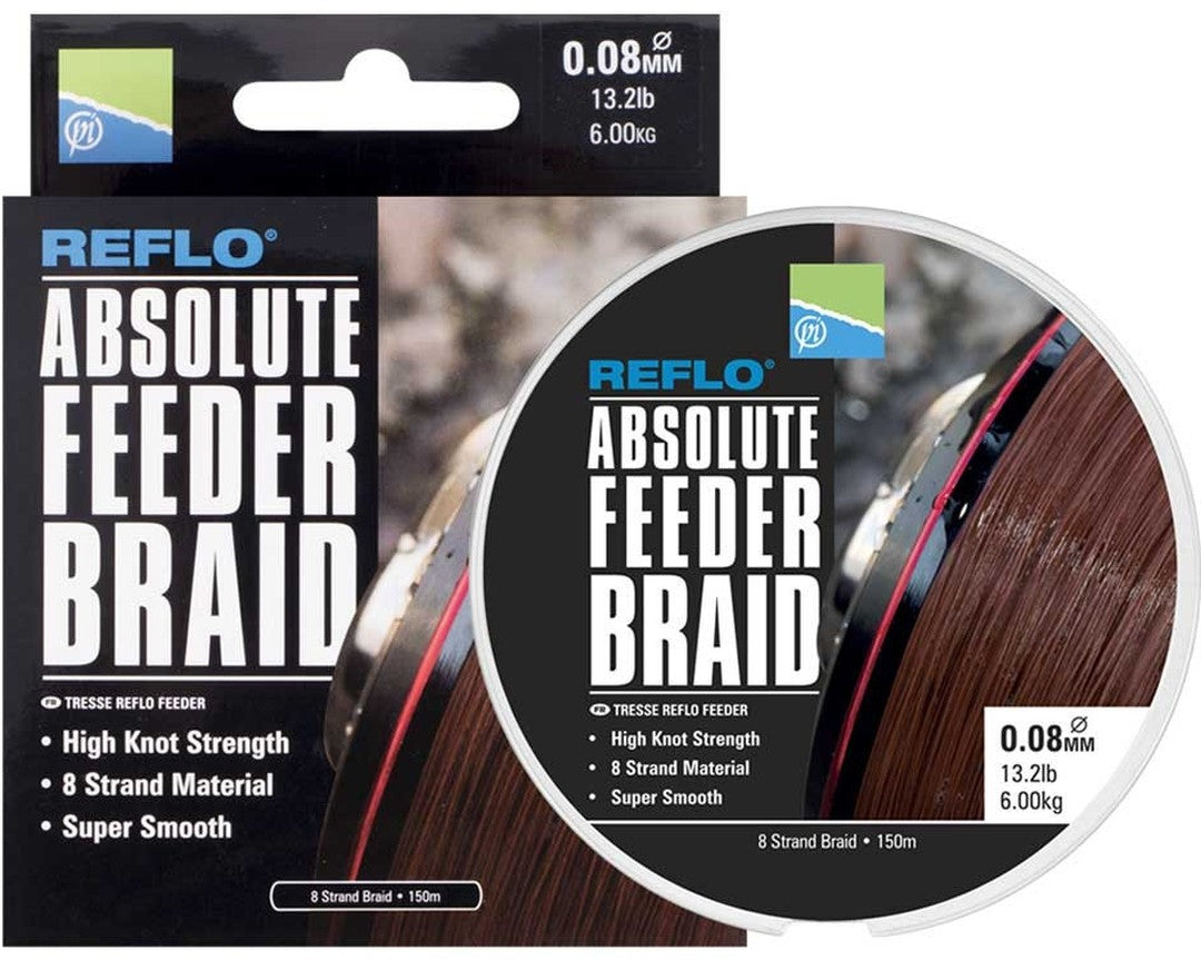 FIR TEXTIL PRESTON ABSOLUTE FEEDER BRAID MARO 150M 0.08mm 6.00kg