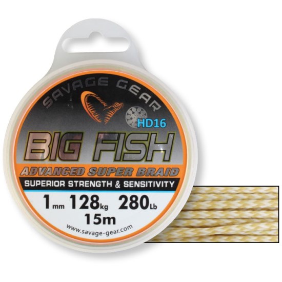 FIR TEXTIL SAVAGE  BIG FISH 1MM/128KG 15M