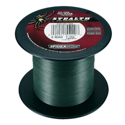 FIR TEXTIL SPIDERWIRE STEALTH 0.25MM MOSS GREEN 1800M