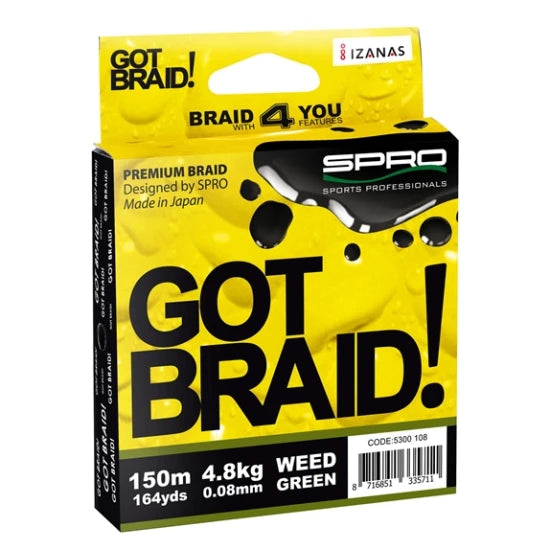 Fir Textil Spro Got Braid Green 0.18mm 150m Spiderwire