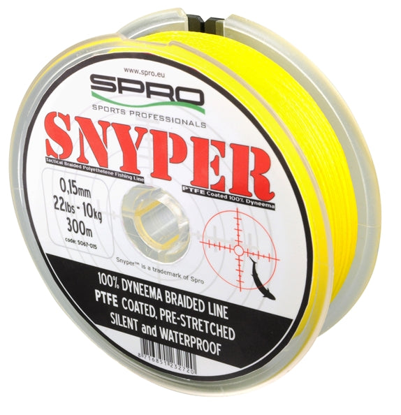 FIR TEXTIL SPRO SNYPER 0,15MM 10KG 110M YELLOW