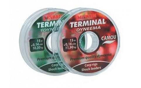 FIR TEXTIL TERMINAL DYNEEMA-GREEN 15m 0.14mm 10.30kg