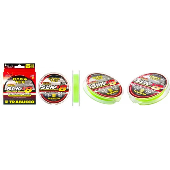 Fir Textil Trabucco Dyna-tex Pro Slk X8 Lime Green 150m 0.08mm 4.99kg