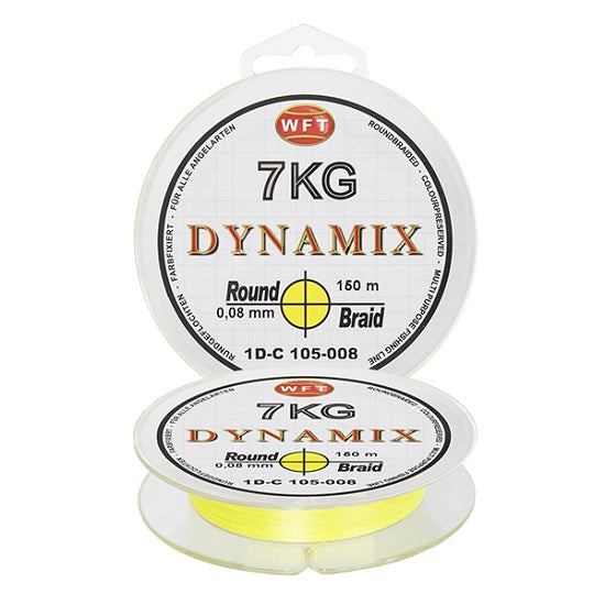 FIR TEXTIL WFT ROUND DYNAMIX YELLOW 0.25MM 150M