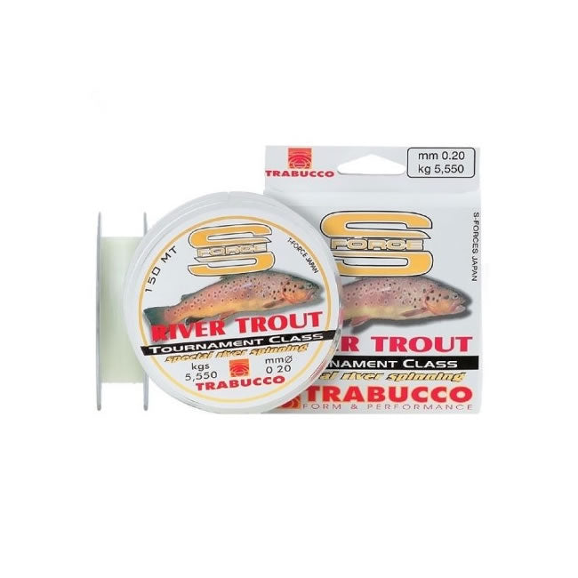 FIR TRABUCCO S FORCE SPIN-RIVER TROUT 150M 0.220 MM 6.95Kg