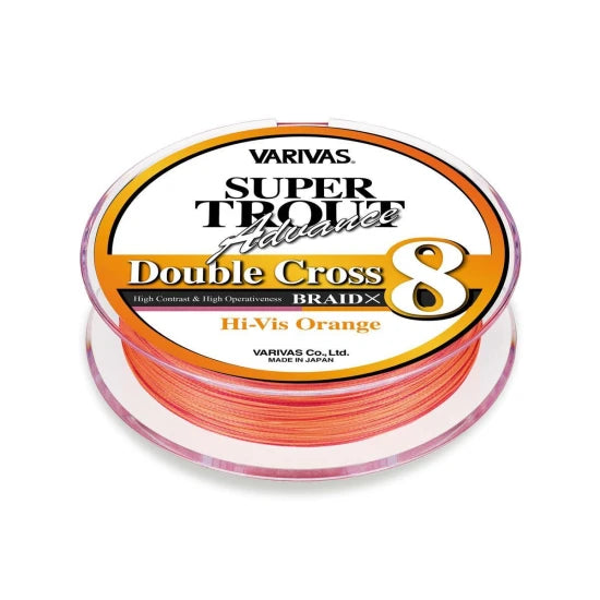 Fir Varivas Super Trout Advance Double Cross Pe 8x 100m 9.6lb 0.13mm Hi-vis Orange