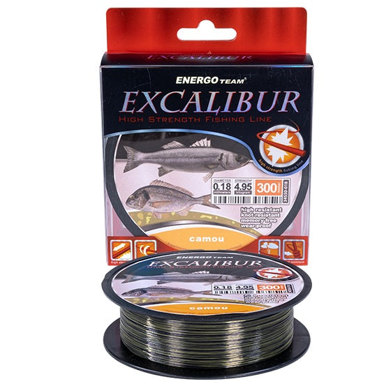 FIR monofilament EnergoTeam EXCALIBUR SEA CAMOU 300M 0.50mm