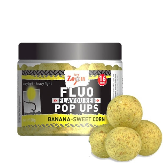 FLUO POP UPS CARP ZOOM VERDE 16MM 100GR GLM